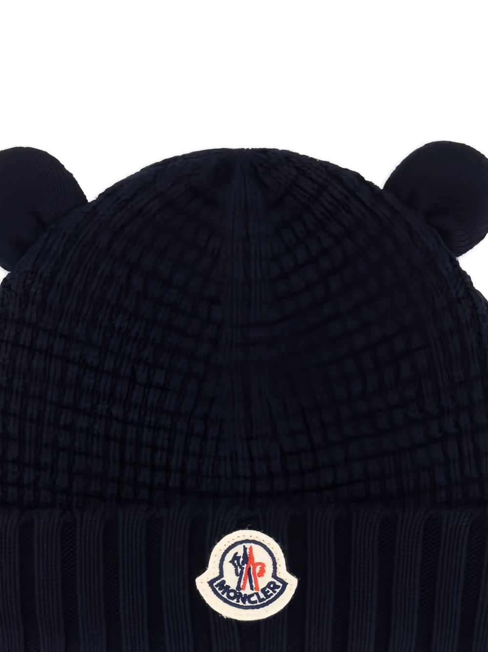 Berretto per neonati Moncler Kids blu con applicazione orecchie L29513B00005M1131 742 MONCLER KIDS 