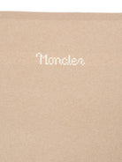 Coperta per neonati Moncler Kids beige con logo intarsiato L29513G00005M4281 21E MONCLER KIDS 