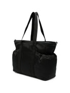 Borsa fasciatoio per neonati Moncler Kids nera con placca logo L29515D00001N0211 999 MONCLER KIDS 