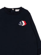 Completo per neonato Moncler Kids blu con logo applicato L29518M0000789AM3 778 MONCLER KIDS 
