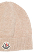 Set cardigan e berretto per neonati Moncler Kids beige con applicazione logo L29519E00001M4281 21E MONCLER KIDS 