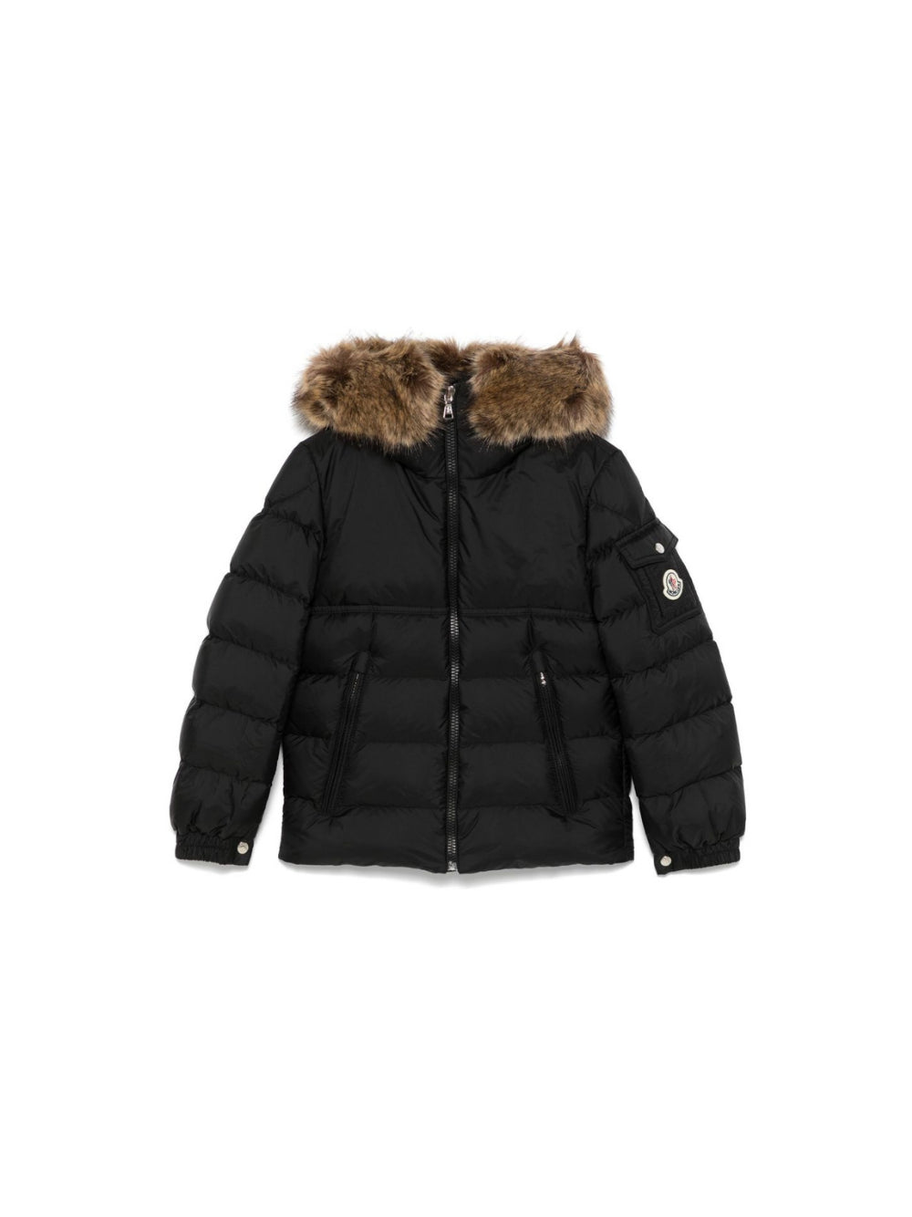 Giubbino New Byronf per bambino Moncler Kids nero con imbottitura in piuma d'oca L29541A0005353A5E 999 MONCLER KIDS 