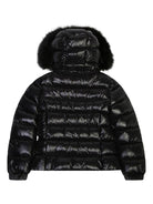 Piumino Badyf per bambino Moncler Kids nero con cappuccio con bordo in finta pelliccia L29541A00054597Z8 999 MONCLER KIDS 