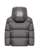 Giubbino Barin per bambino Moncler Enfant grigio imbottiture in piuma L29541A00065597YW 921 MONCLER KIDS 