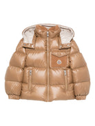 Giubbino Yule per bambino Moncler Kids marrone cammello con design imbottito L29541A00066597YX 236 MONCLER KIDS 