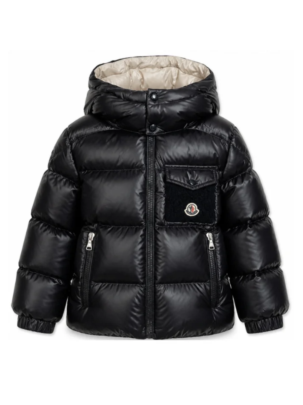 Giubbino Yule per bambino Moncler Kids nero con design imbottito L29541A00066597YX 778 MONCLER KIDS 