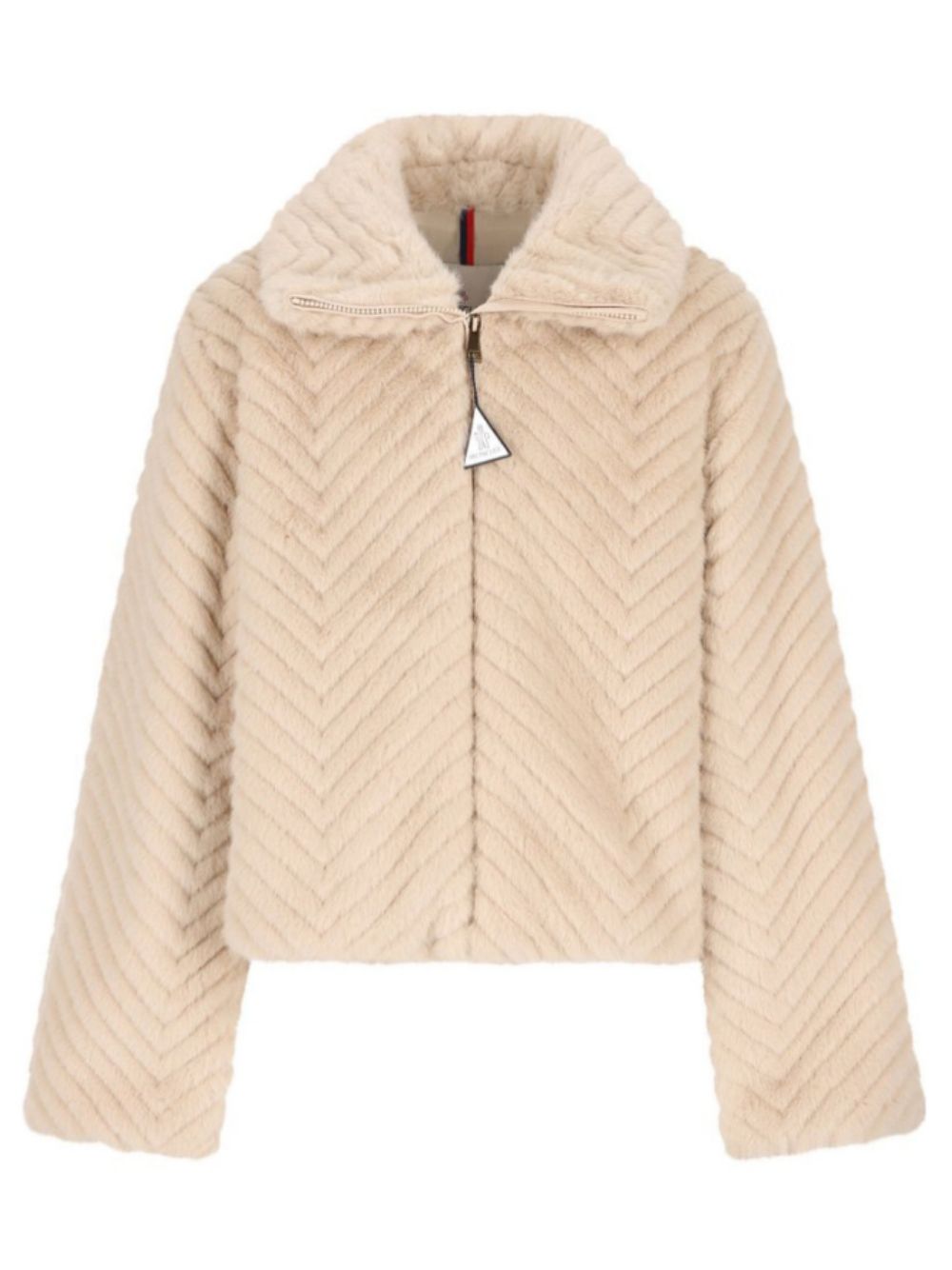 Giubbino Erla per bambina Moncler Enfant beige con collo rialzato L29541A0007189BFI 268 MONCLER KIDS 