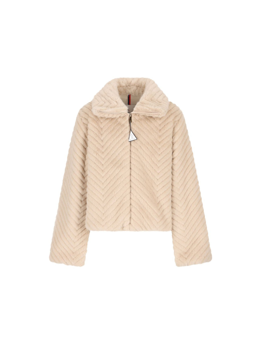 Giubbino Erla per bambina Moncler Enfant beige con collo rialzato L29541A0007189BFI 268 MONCLER KIDS 
