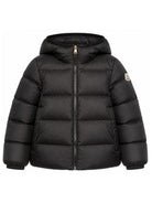 Piumino Beulah per bambina Moncler Kids nero con cappuccio regolabile L29541A00118597YW 999 MONCLER KIDS 