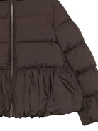 Giubbino per bambina Elizaveta Moncler Enfant marrone con volant L29541A00119597YW 258 MONCLER KIDS 