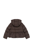 Giubbino per bambina Elizaveta Moncler Enfant marrone con volant L29541A00119597YW 258 MONCLER KIDS 