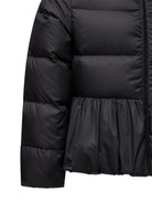 Giubbino Elizaveta per bambina Moncler Kids nero con orlo arricciato L29541A00119597YW 999 MONCLER KIDS 