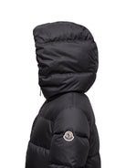 Giubbino Elizaveta per bambina Moncler Kids nero con orlo arricciato L29541A00119597YW 999 MONCLER KIDS 