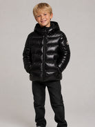 Giubbino Bady per bambini Moncler Kids nero con design imbottito L29541A5271068950 999 MONCLER KIDS 