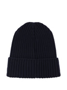 Berretto per bambini Moncler Kids blu con applicazione logo L29543B00009M1131 742 MONCLER KIDS 