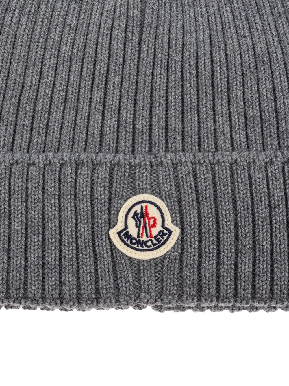 Berretto per bambini Moncler Kids grigio con applicazione logo L29543B00009M1131 981 MONCLER KIDS 