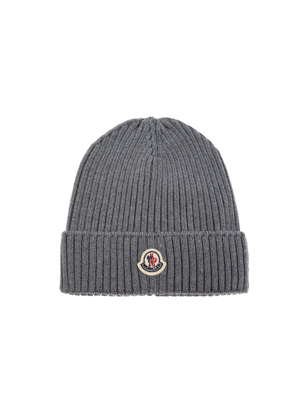 Berretto per bambini Moncler Kids grigio con applicazione logo L29543B00009M1131 981 MONCLER KIDS 