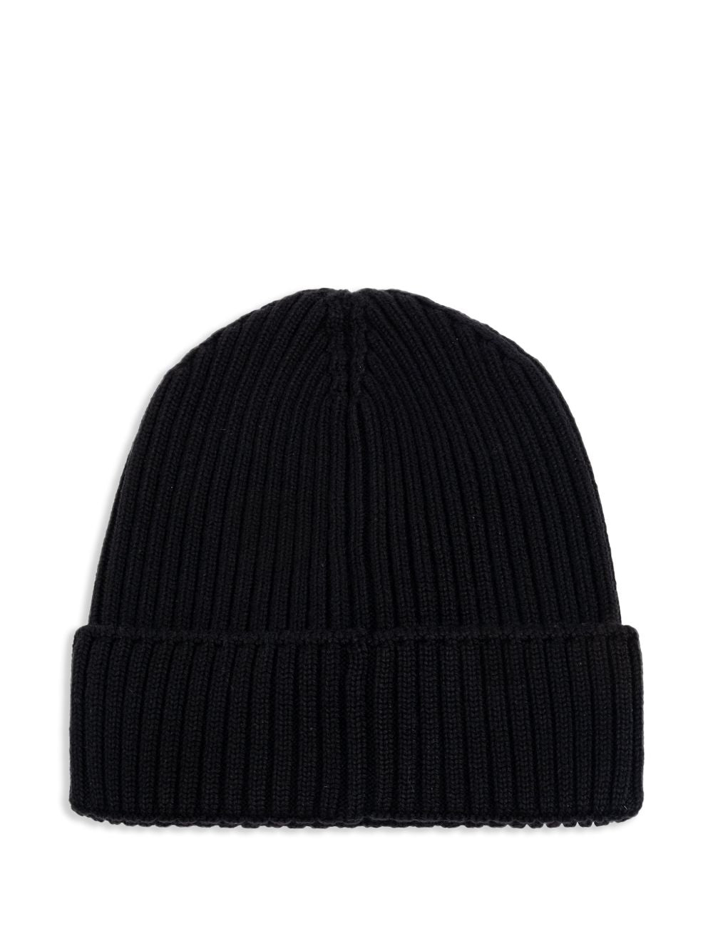 Berretto per bambini Moncler Kids nero con applicazione logo L29543B00009M1131 999 MONCLER KIDS 