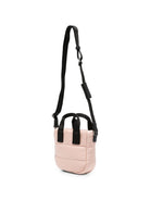 Borsa tote Caradoc per bambina Moncler Kids rosa trapuntata con patch logo L29545L00001N0200 51J MONCLER KIDS 