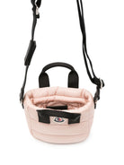 Borsa tote Caradoc per bambina Moncler Kids rosa trapuntata con patch logo L29545L00001N0200 51J MONCLER KIDS 