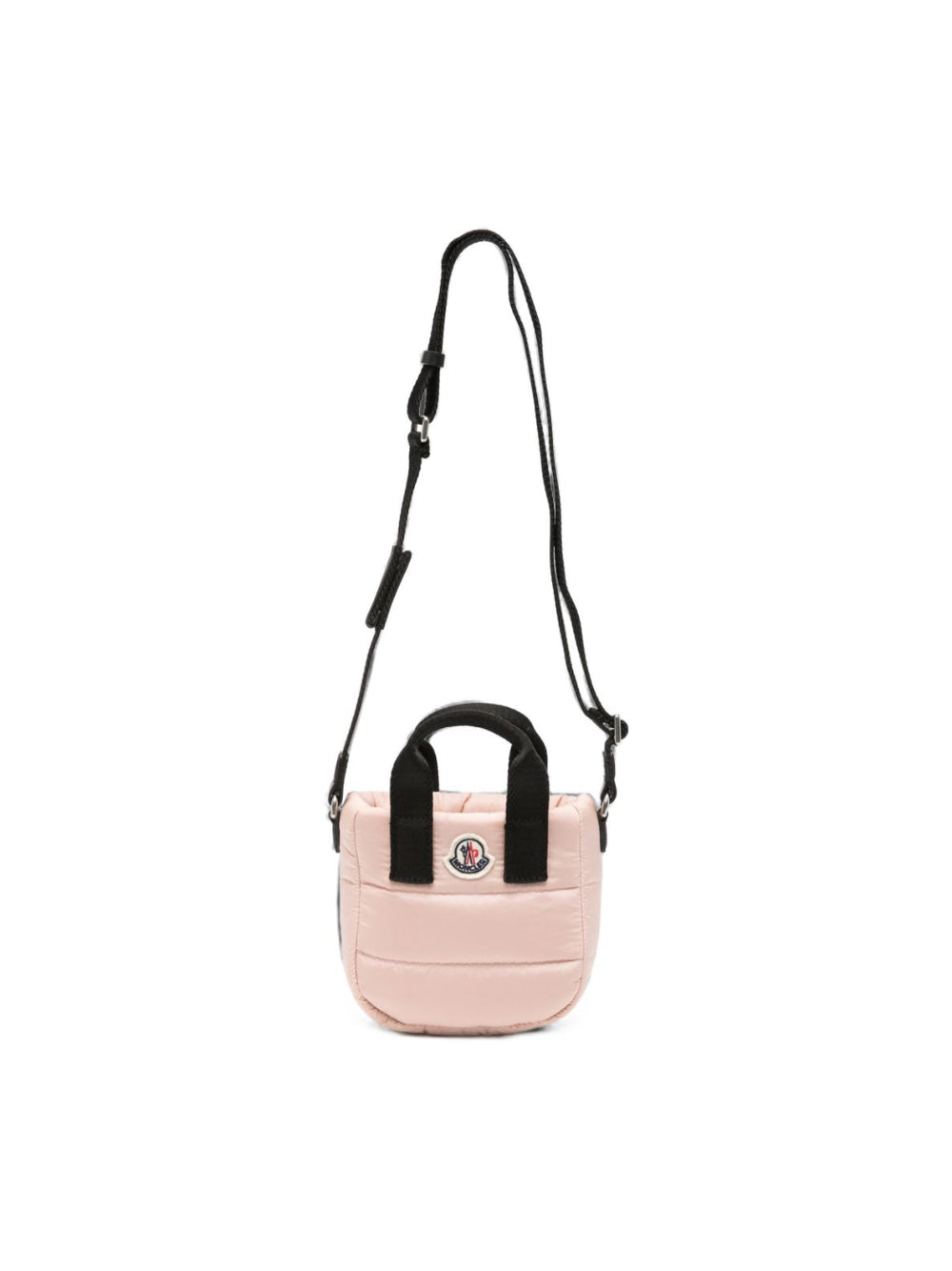 Borsa tote Caradoc per bambina Moncler Kids rosa trapuntata con patch logo L29545L00001N0200 51J MONCLER KIDS 