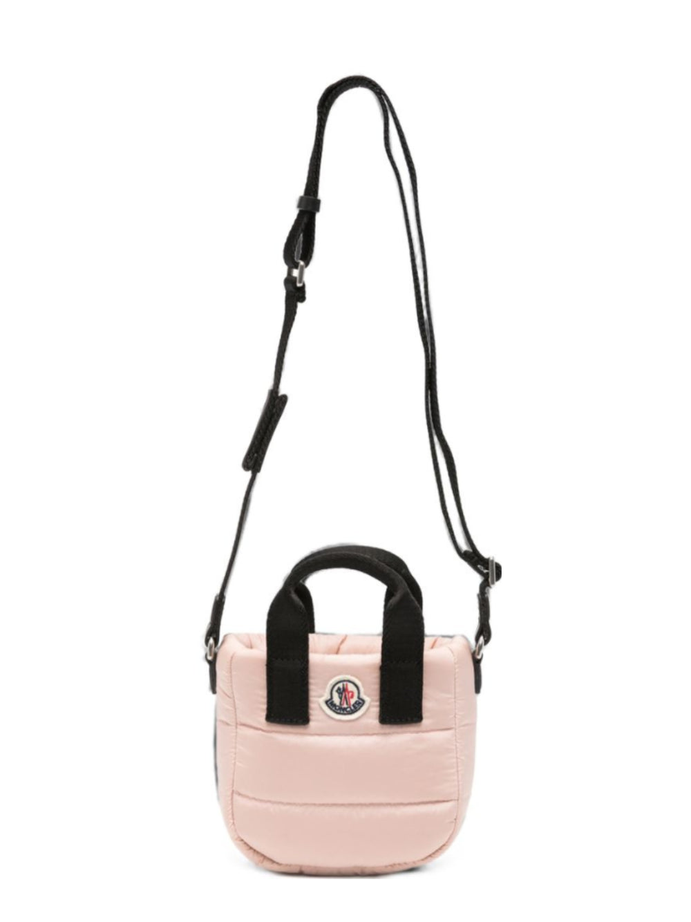 Borsa tote Caradoc per bambina Moncler Kids rosa trapuntata con patch logo L29545L00001N0200 51J MONCLER KIDS 