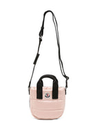 Borsa tote Caradoc per bambina Moncler Kids rosa trapuntata con patch logo L29545L00001N0200 51J MONCLER KIDS 