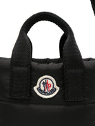 Borsa per bambina Moncler Enfant nera con patch logo sul davanti L29545L00001N0200 999 MONCLER KIDS 