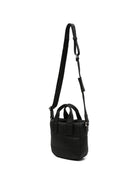 Borsa per bambina Moncler Enfant nera con patch logo sul davanti L29545L00001N0200 999 MONCLER KIDS 