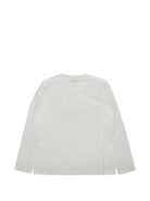 T-shirt per bambino Moncler Kids bianca con stampa grafica L29548D0000189AFV 034 MONCLER KIDS 
