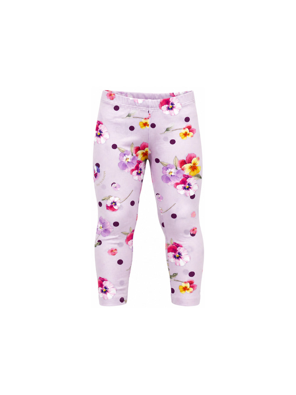 Leggings per bambina Monnalisa Kids lilla a fiori e pois 11H406 8653 0063 MONNALISA KIDS 