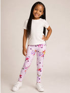 Leggings per bambina Monnalisa Kids lilla a fiori e pois 11H406 8653 0063 MONNALISA KIDS 