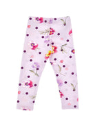 Leggings per bambina Monnalisa Kids lilla a fiori e pois 11H406 8653 0063 MONNALISA KIDS 