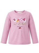 T-shirt per bambina Monnalisa Kids rosa con stampa a fiori 11H615 8201 0063 MONNALISA KIDS 