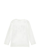 T-shirt per bambina Monnalisa Kids bianca con stampa fiori sul davanti 11H616NP 8201 0001 MONNALISA KIDS 