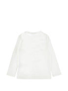 T-shirt per bambina Monnalisa Kids bianca con stampa grafica 11H622 8201 0198 MONNALISA KIDS 