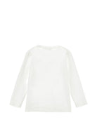 T-shirt per bambina Monnalisa Kids bianca con stampa grafica e maniche lunghe 11H624 8201 0156 MONNALISA KIDS 