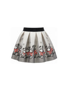 Gonna per bambina Monnalisa Kids grigia con stampa Teddy Bear 11H704 8669 0031 MONNALISA KIDS 