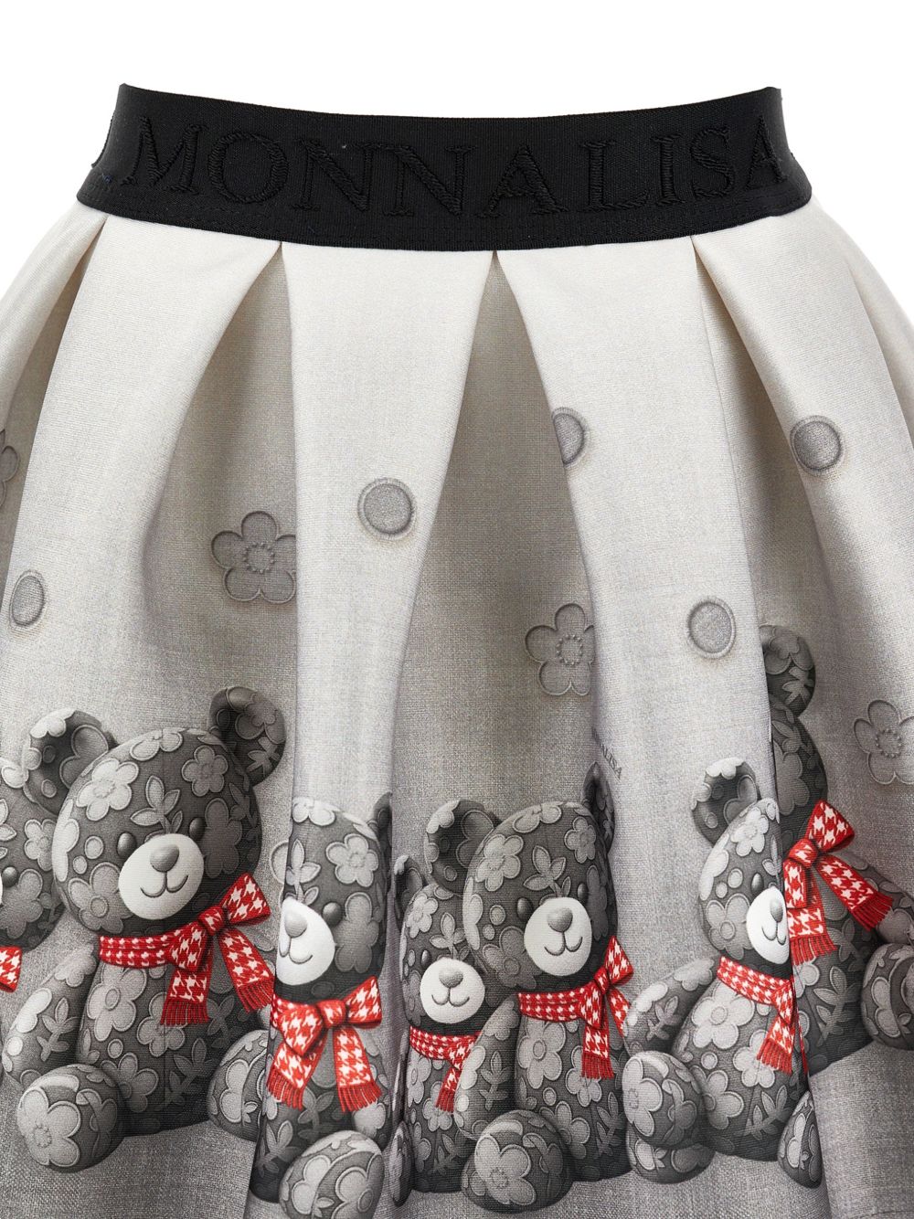 Gonna per bambina Monnalisa Kids grigia con stampa Teddy Bear 11H704 8669 0031 MONNALISA KIDS 
