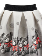 Gonna per bambina Monnalisa Kids grigia con stampa Teddy Bear 11H704 8669 0031 MONNALISA KIDS 
