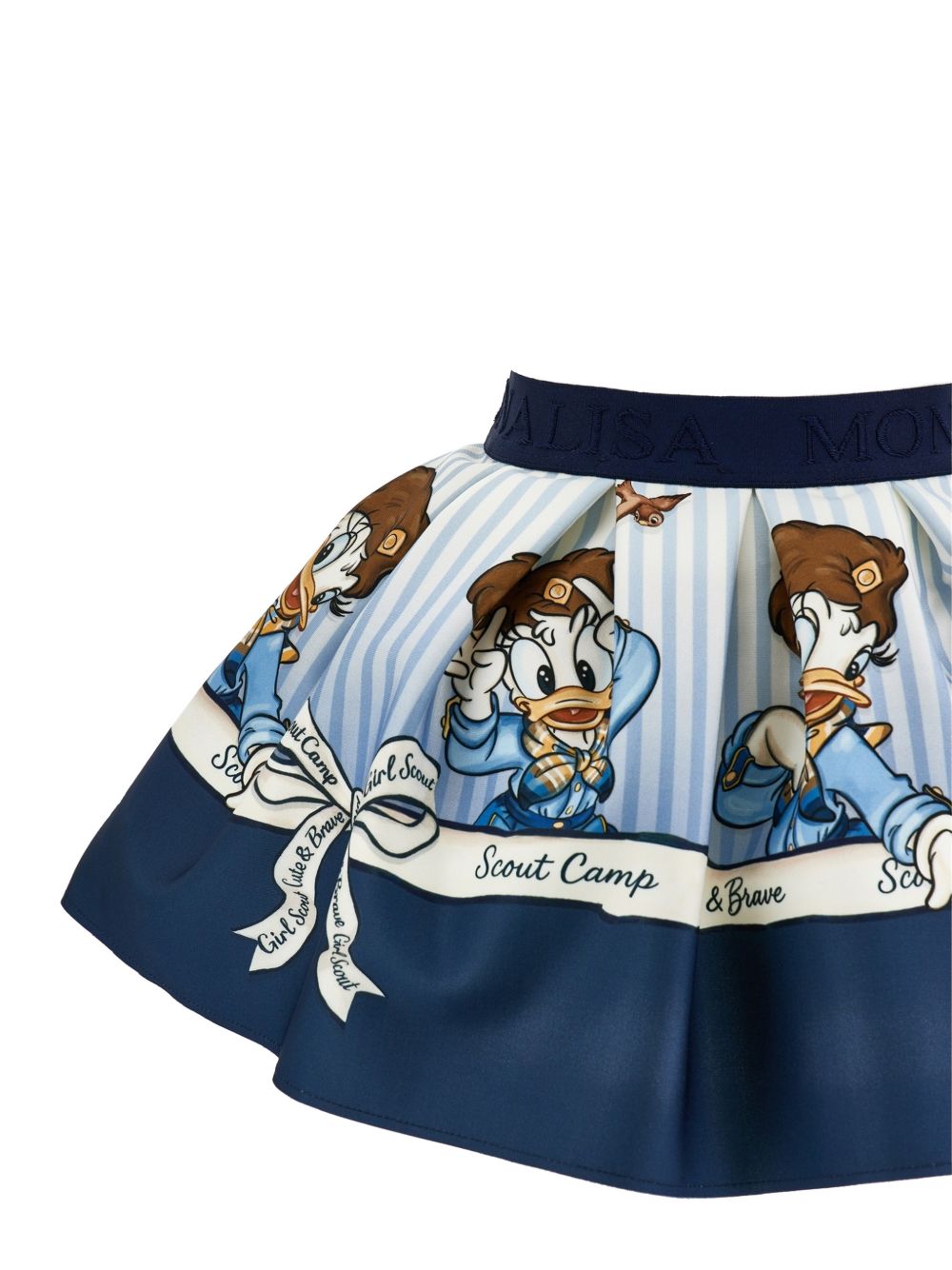 Gonna per bambina Monnalisa Kids blu con stampa grafica 11H707 8625 0156 MONNALISA KIDS 