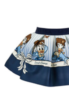 Gonna per bambina Monnalisa Kids blu con stampa grafica 11H707 8625 0156 MONNALISA KIDS 