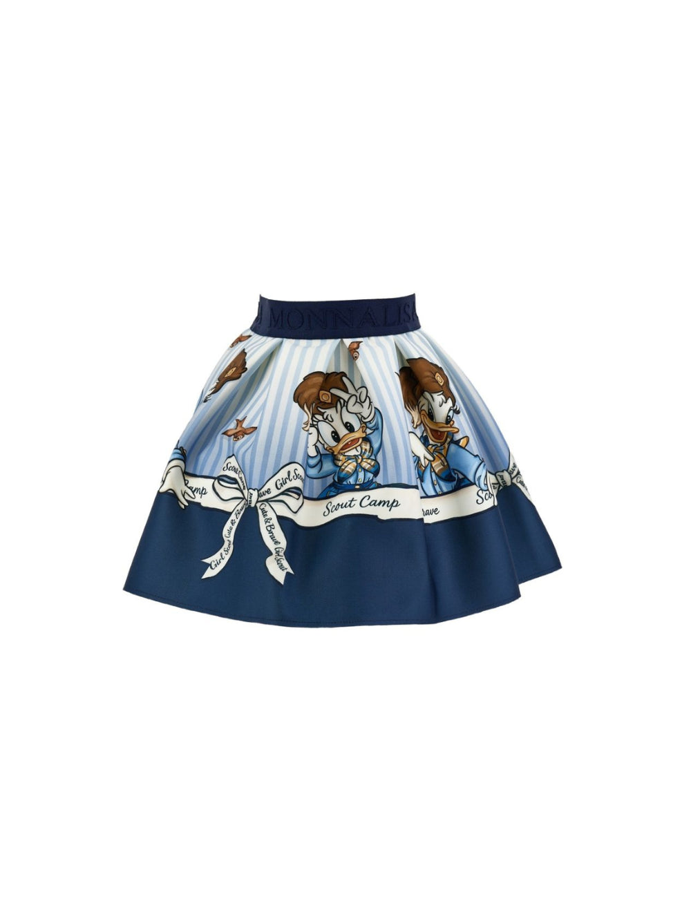 Gonna per bambina Monnalisa Kids blu con stampa grafica 11H707 8625 0156 MONNALISA KIDS 