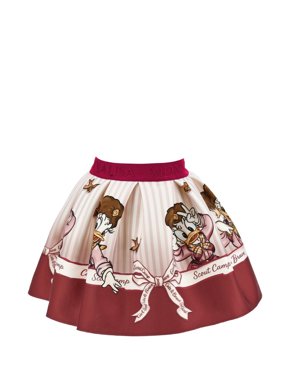 Gonna per bambina Monnalisa Kids rosso con stampa grafica 11H707 8625 0198 MONNALISA KIDS 