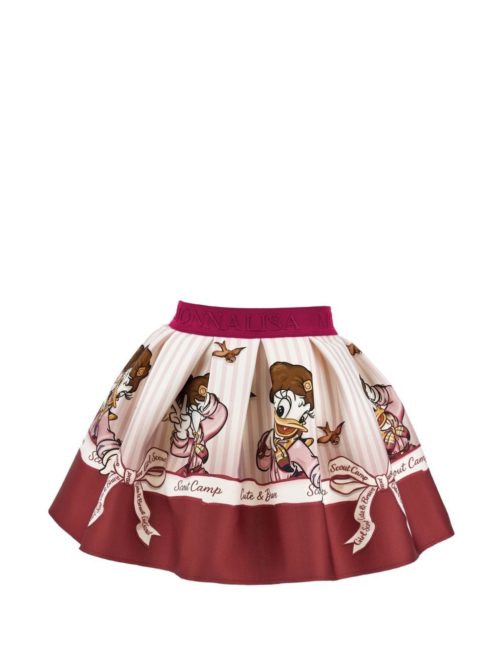 Gonna per bambina Monnalisa Kids rosso con stampa grafica 11H707 8625 0198 MONNALISA KIDS 