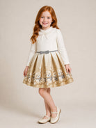 Abito per bambina Monnalisa Kids multicolore con stampa orsetto all-over 11H909 8669 0003 MONNALISA KIDS 