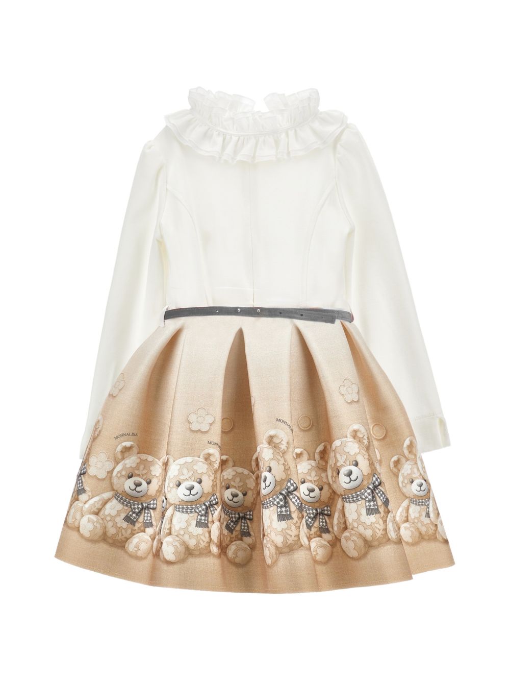Abito per bambina Monnalisa Kids multicolore con stampa orsetto all-over 11H909 8669 0003 MONNALISA KIDS 