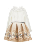 Abito per bambina Monnalisa Kids multicolore con stampa orsetto all-over 11H909 8669 0003 MONNALISA KIDS 