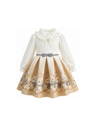 Abito per bambina Monnalisa Kids multicolore con stampa orsetto all-over 11H909 8669 0003 MONNALISA KIDS 