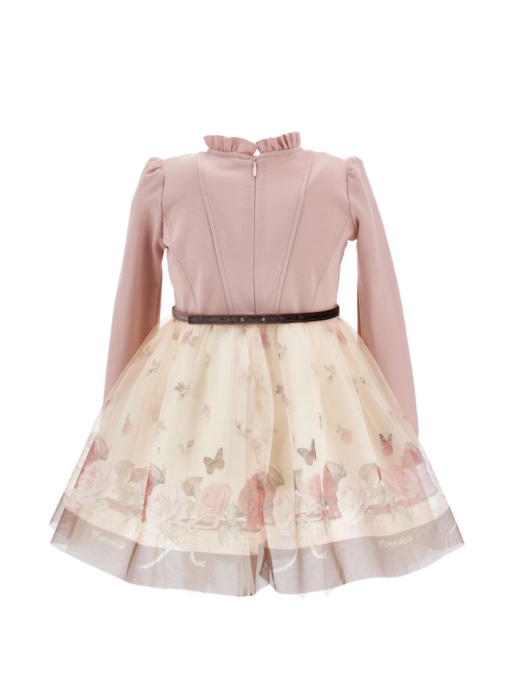 Abito per bambina Monnalisa Kids rosa con stampa a fiori 11H913 8621 0684 MONNALISA KIDS 
